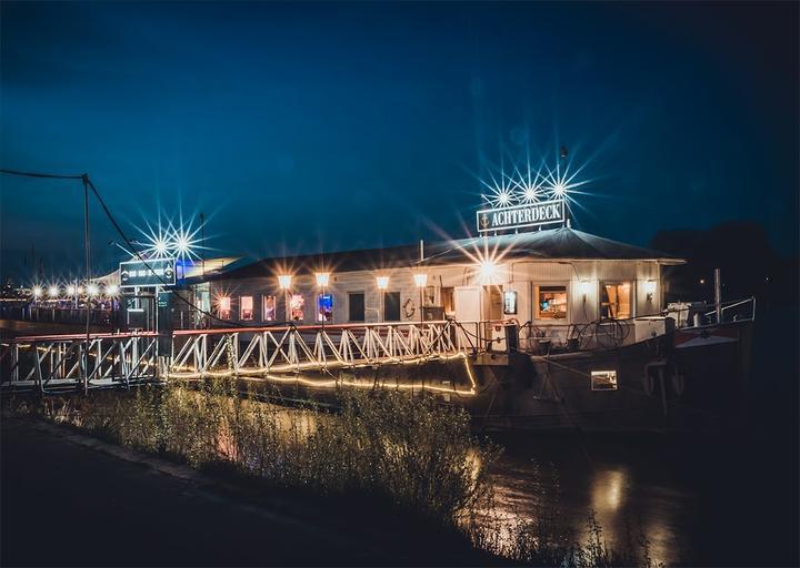 Achterdeck im Marienburger Bootshaus